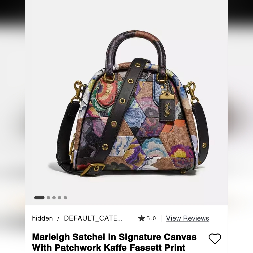 Marleigh Satchel Signature Canvas Kaffe Fassett.